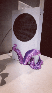 tentacle dock cover xbox series octopus ocean game gaming holder mount creature animal tablet video games 3d print model - Mito3D