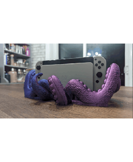 Tentakel Nintendo Schalter Dock Startseite Mantel oled klassisch Spiel Regler Halter Unterstützung montieren Tintenfisch Ozean Kreatur Video Gaming Werkzeug Tier 3d print model - Mito3D