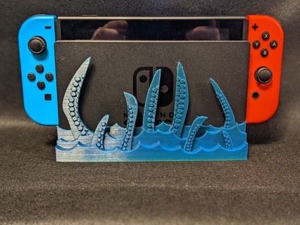 dokunaç değiştirmek rıhtım ahtapot Kraken okyanus nintendo Mario bağlantı Süper Zelda oyun konsol Sanat aksesuar oyunlar pokemon Joycons video 3d print model - Mito3D
