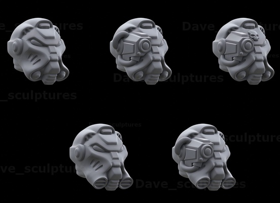 termie helmets presupported game terminator termi bois boi chunky elite grim dark prime beef astartes space marine primaris indomitus 3d print model - Mito3D