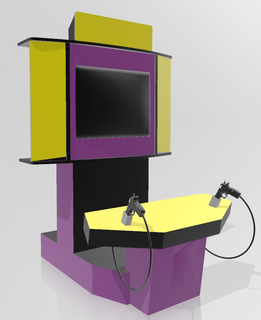terminateur arcade machine arcade Jeux machine rétro tireur terminateur 3d print model - Mito3D