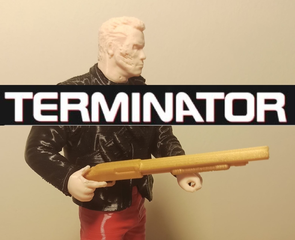 terminador espalda piezas Arnold Schwarzenegger t800 personas caracteres Arte 3D print model - Mito3D