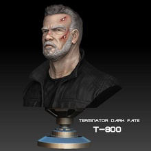 terminator dark fate art arnold schwarzenegger bust 3d print model - Mito3D