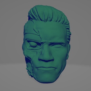 sonlandırıcı baş Arnold Schwarzenegger t 800 robot katili film 90's 3d print model - Mito3D