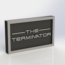 terminator-Plakette verschiedene Film taiced 3d print model - Mito3D