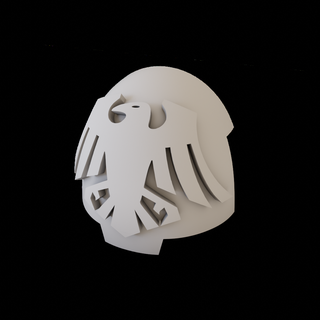 terminator shoulder pad raven guard legion space marine horus heresy ravenguard 3d print model - Mito3D