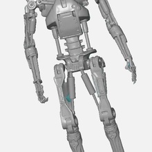 terminator t800 endo skeleton mcfarland toys art endoskeleton 1990s 90s arnold toy 3d print model - Mito3D