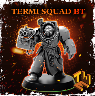 termisquad bt Miniatur 40k Raummarine Terminator Astartes 3d print model - Mito3D