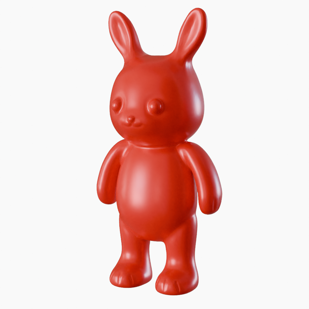 ternurina conejo sylvanian familias conejo arte juguete escultura esculpir personalizable 3D print model - Mito3D