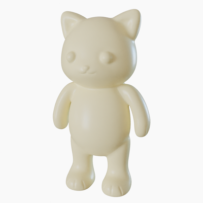 ternurine gato sylvanien familles chat art jouet ours escultura sculp personnalisable 3d print model - Mito3D