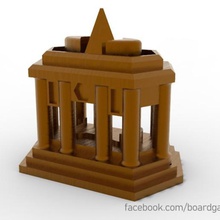 terra mystica santuário jogo altar boardgame de tabuleiro acessórios capela-mor santo espaço sanctorium templo brinquedo 3d print model - Mito3D