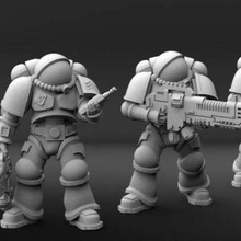 terra space defense force game toy warhammer spacesuit science sci fi nasa miniature marine fiction 40k 32mm 28mm 3d print model - Mito3D