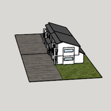 terraced house art 3d print model - Mito3D