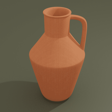 terracotta style vase 3d home decoration 3d print model - Mito3D