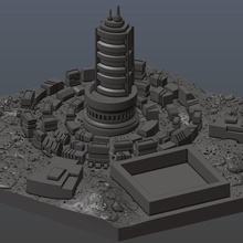 terraforming mars colonies productive outpost game 3d print model - Mito3D
