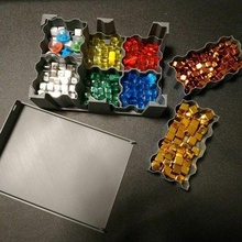 terraformação Marte recipiente conjunto borda jogos jogo tabuleiro organizador armazenamento caixa 3d print model - Mito3D