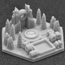 terraforming mars generic city 5 game 3d print model - Mito3D