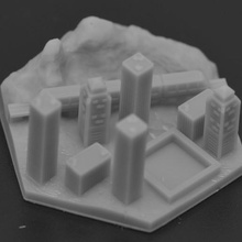 a terraformação de marte marciais trilhos jogo marcial 3d print model - Mito3D