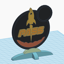 terraforming mars pass badge game boardgames board games 3d print model - Mito3D