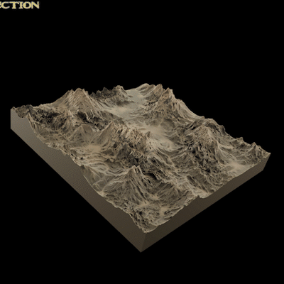 terrain collection - 10 stl files no support needed mountain volcano nature board tabletop flexible forest ladnscape tyrant print in place scatter miniature space robots bundle map decor war gaming props 3d print model - Mito3D