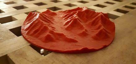 arazi mistik dağ parlak Avustralya yamaç paraşütü mistik mistik dağ parlak arazi dağ 3d print model - Mito3D