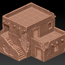 terrain scenery - desert house 5 3d print model - Mito3D