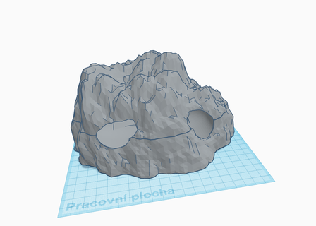 terrario roccia lucertola castello nascondere box rettile serpente rana geco religione 3d print model - Mito3D