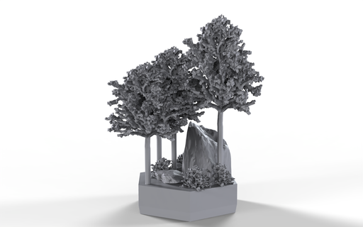 arazi ağaçlar orman 3d print model - Mito3D