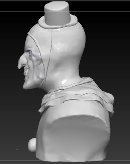 aterrador busto 3d print model - Mito3D