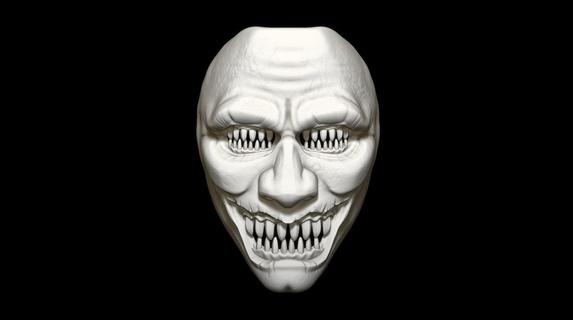 Terror Halloween Maske Nachtbeißer verkörpern Albtraum Cosplay Kostüm Monster Angst Party Auge Gesicht Lächeln 3d print model - Mito3D