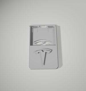 Tesla Abzeichen Halter Unterstützung 3d print model - Mito3D