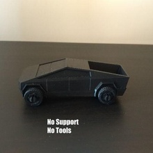 tesla cybertruck facile Stampa camion macchina giocattolo 3d print model - Mito3D