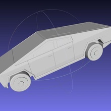 tesla cybertruck model shell  3d-printing replica miniature vehicle car tesla cybertruck rc-car shell