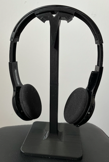 tesla fan headphones holder stand headphone 3d print model - Mito3D