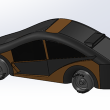 tesla futuriste de la voiture jeu 3d print model - Mito3D