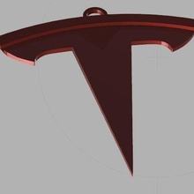 Tesla chave anel gadget elon almíscar carros 3d print model - Mito3D