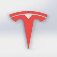 Tesla chaveiro 3d print model - Mito3D
