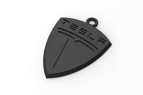 Tesla chaveiro stl Tesla chaveiro chaveiros logotipo marca stl 3d print model - Mito3D