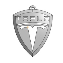 Tesla anahtarlık gadget logo araba 3d basılı hediye Hediyeler fikir fikirler 3d print model - Mito3D
