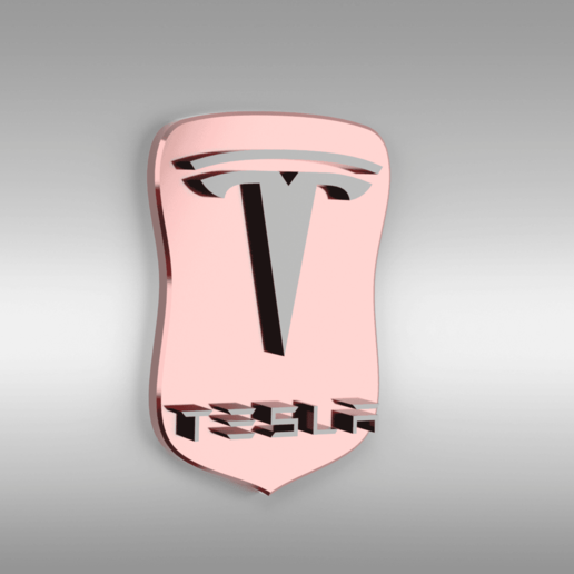 Tesla logotipo 3D print model - Mito3D