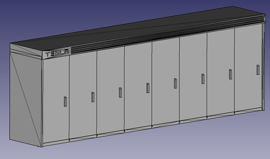 tesla megapack mini desktop storage battery closet 3d print model - Mito3D