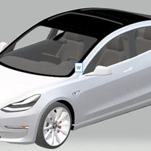 tesla model3 outil voiture 3d print model - Mito3D