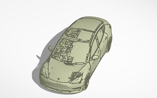 tesla model 3 2022 Home car 3d print model - Mito3D
