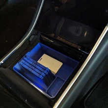 tesla model 3 center console 1st gen tray & card wallets storage automotive 3d print model - Mito3D