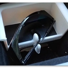 Tesla modelo 3 armazenamento caixa oculos escuros 3d print model - Mito3D