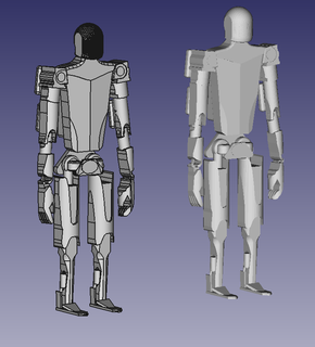 Tesla Optimus humanóide robô animação boston dinâmica 3d print model - Mito3D