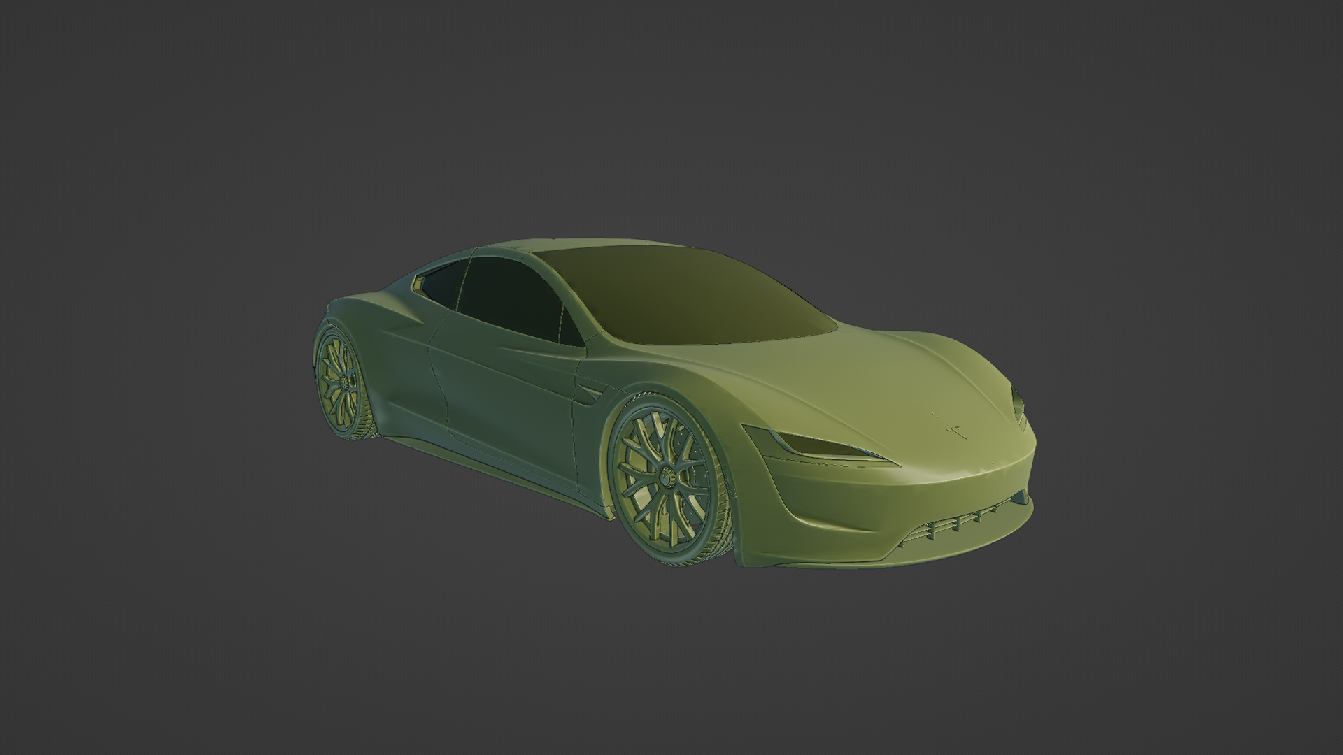 Tesla Roadster 2020 Wagen 2018 2019 2017 Super Beste Geschwindigkeit Zukunft elektrisch Sport Fahrzeug Coupe 3D print model - Mito3D