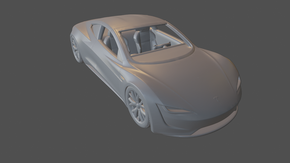 Tesla Roadster 2020 Spor Dalları 2017 2018 2019 2022 version2 coupe model oyuncak 3d Yazdır 3d print model - Mito3D