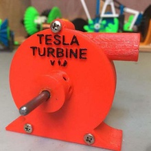 tesla-turbine verschiedene engineering wind Wasser turbine tesla high-speed 3d print model - Mito3D