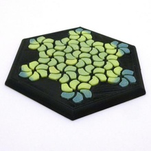 tessellating flower coaster reloaded home 3d print model - Mito3D